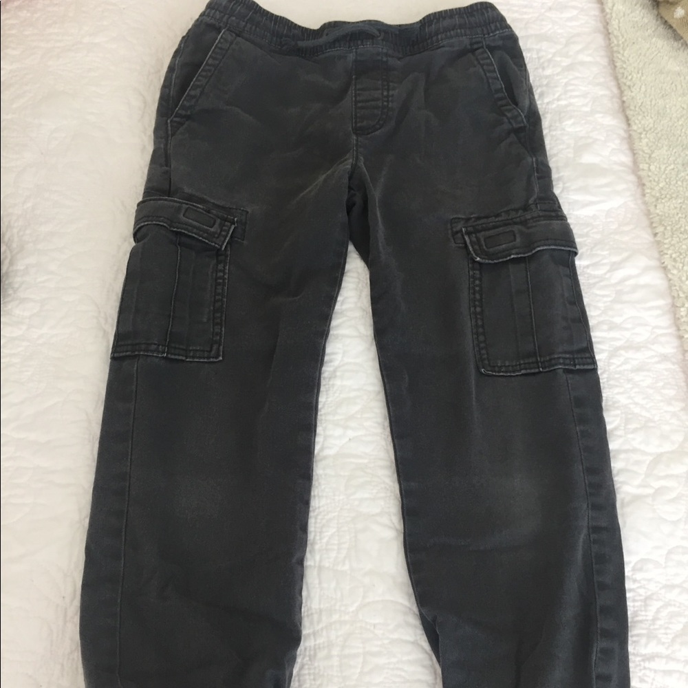 Boys charcoal grey joggers medium